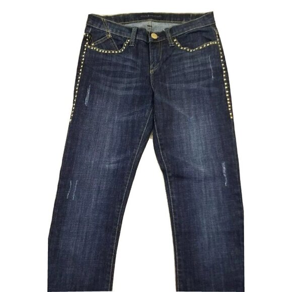 Rock Republic ~Women's Size 6M~Blu Denim Boot Cut "Kasandra" Jeans w/Gold Stud. - Picture 11 of 12